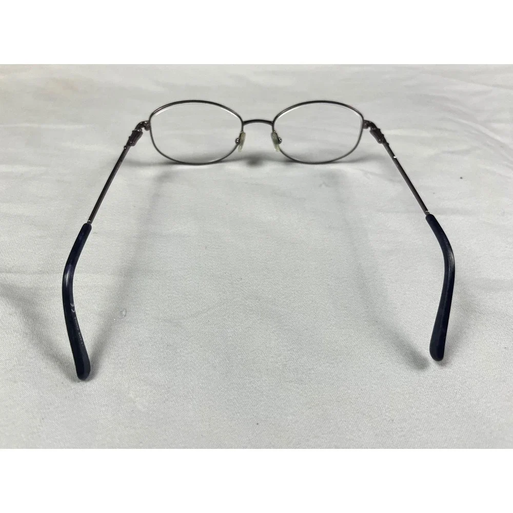 Tres Jolie 161 505 Blue Gray Oval Eyeglasses Frames 51-17-135 Crystal Accents